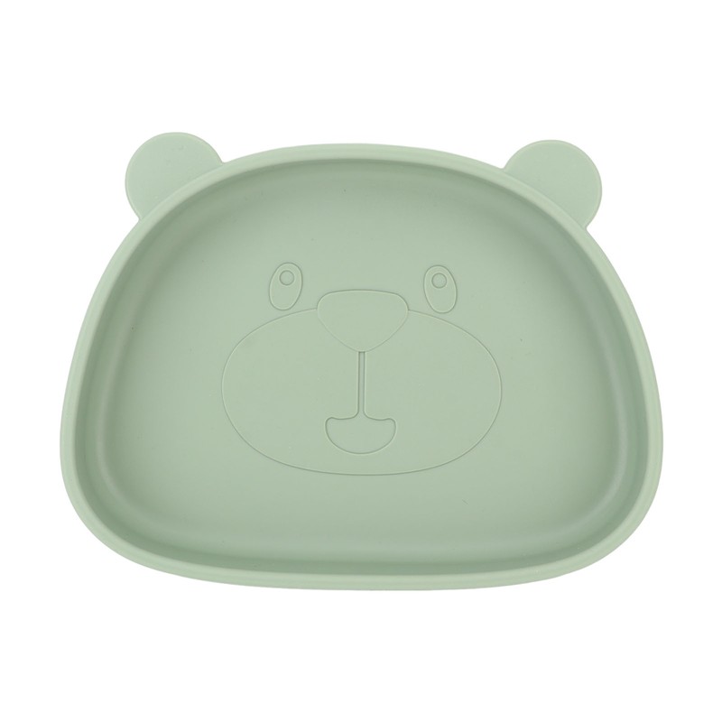 4pcs Children Plate Utensils Set Silicone Suction Bowls Set Toddler