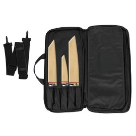 Shun Knife Roll, 20 Slot Kitchen Knife Holder, Carrying Case for Culinary Students and Professional Chefs, Sturdy Construction
