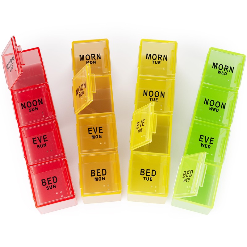 JFA Medical Weekly Small Travel Pill Box Organiser/Reminder for Medicines