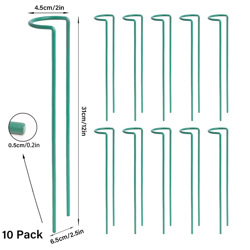 GOOOXIM Set of 10 Indoor Plant Support 12“- Durable U-Shape