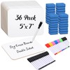 Affrolling 36 Sets Small Whiteboard Dry Erase Boards 5" x7''