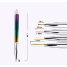 Dbmb Pincel Liner Fino Mano Alzada Nail Art Uñas Gel