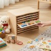 Wooden Puzzle Holder Rack, 7-Tier Puzzle Storage Shelf with Removable