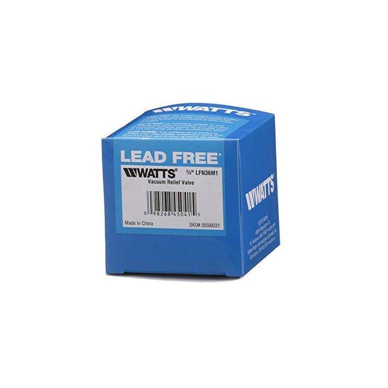 Watts LFN36-M1 Water Service Low Profile Vacuum Relief Valve for