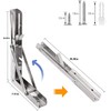 Folding Shelf Brackets 16 inch 4 Pcs - Heavy Duty