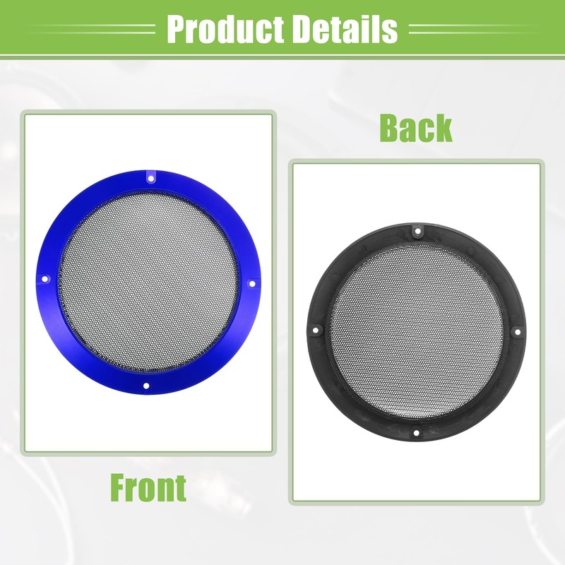 A ABSOPRO 6.5 Inch Car Speaker Grille Cover with Screws