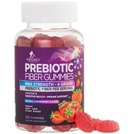 Nature's Nutrition CleanEspresso Gomitas de fibra para adultos con inulina extrafuerte de 300 mg – Suplemento de fibra dietética natural para apoyo na