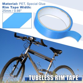 X AUTOHAUX Width 25mm Length 10m Tubeless Rim Tape Bike Rim Strip Tape Blue