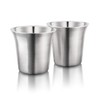 Final Touch 2.5 oz (74ml) Double-Wall Stainless Steel Espresso Cups