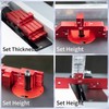 DEEFIINE Router Table Setup Blocks Woodworking,14pcs Aluminum Precision Setup Bars