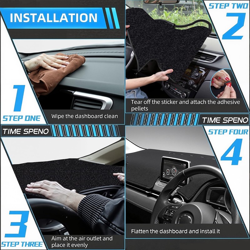 YOKKIP Dash Cover Replacement for Toyota Camry Accessories 2007 2008