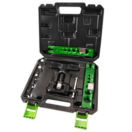 MERWOF 2 IN 1 HVAC Flaring & Swaging Tool, 45° Single Flare Tool for 1/4''-3/4'' and 6-19mm Copper Aluminum Soft Tubes, Manual Pipe Tool with Expander Heads