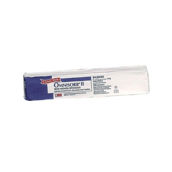 Omnisorb Non Woven Sponge Mesh Pads 4" x 4"
