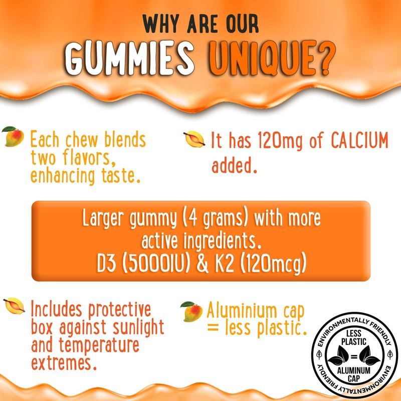 OH MY CHEWY Magnesium + D3K2 Gummies Bundle – 2