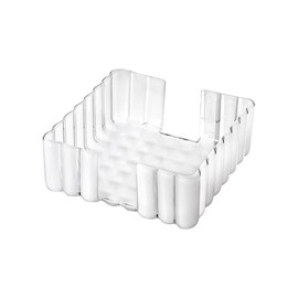 Guzzini Dolcevita 29330142 Napkin Holder Square 19 x 19 cm Organic Plastic White Transparent
