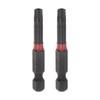 sourcing map 2pcs T27 Impact Rated Torx Bit 1/4" Hex