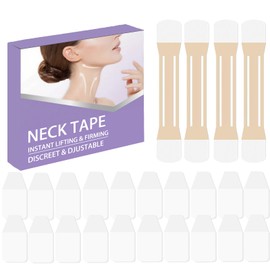 Neck Lifting Tape, Instant Firming and Tightening Bands for Face and Neck, Waterproof and Breathable, All Day Wear，Invisible Face Lifter Tightening Tapes Patch for Jawline, Double Chin & Turkey Necks