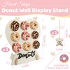 4 Pack Donut Wall Display Stand - 9 Doughnut Heart