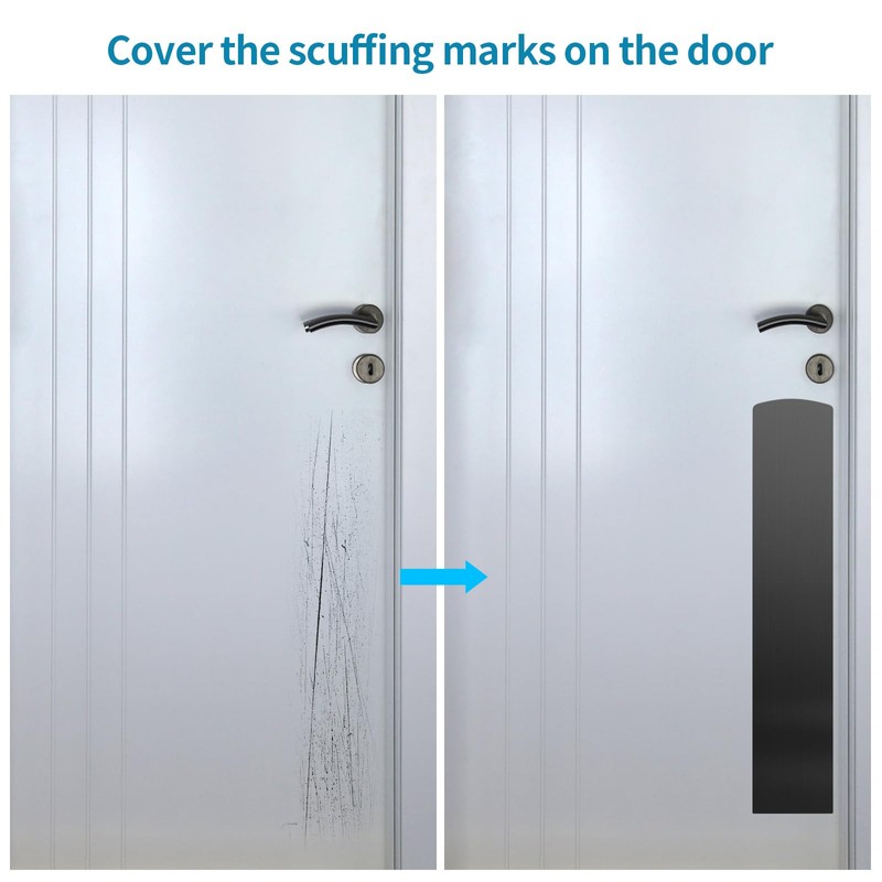 Sanbege 2 Pcs Door Scratch Protection Plate 4" x 22",