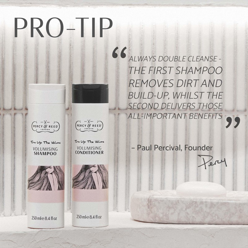 Percy & Reed Turn Up The Volume Volumising Shampoo &