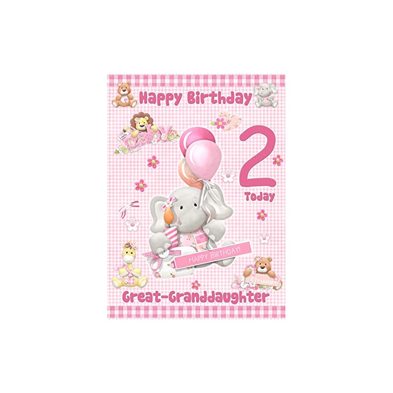 Great Granddaughter 2nd Birthday Card