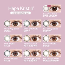Color Con Hapa Kristin 1month Secret Christine [Gray] Hapa Christine 1 month 2 pieces color contact monthly prescription prescription None 14.2 mm (gray/0.00)