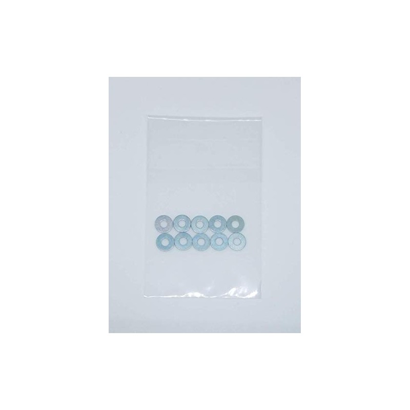M3 Flat Washers (Flat Washers) Uniqlo Plating, Pack of 10