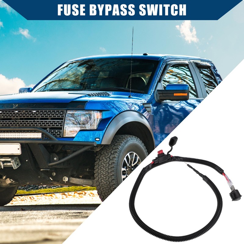 Hihaha 60cm Universal Automotive Switched Fuse Bypass Kit/Fuse Bypass Switch/Durable