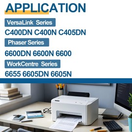 Versalink C400 C405 Drum Unit Replacement for Xerox C400 C405 108R01121 Black Imaging Unit for Versalink C400 C405 Phaser 6600 6600DN Workcentre 6655 6605 Printer (1-Pack, Black)