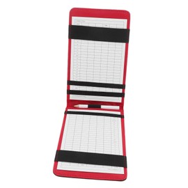 Kisangel Portable Golf Scorebook Holder Leather Golf Scorecard Organizer Score Sheets for Golfers to Record Game Stats Convenient Golfing Accessory for Tournaments and Practice
