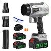 Nunemosk Leaf Blower Cordless, Mini Handheld Leaf Blower with 2