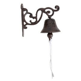 BESPORTBLE Unique Vintage Door Bell Iron Made Manually Shaking Home Decor Garden Wall Chime