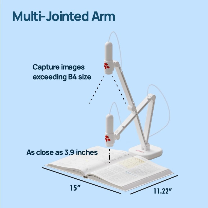 INSWAN INS-3 Handheld Webcam/USB Document Camera for Classroom, Built-in Mic,