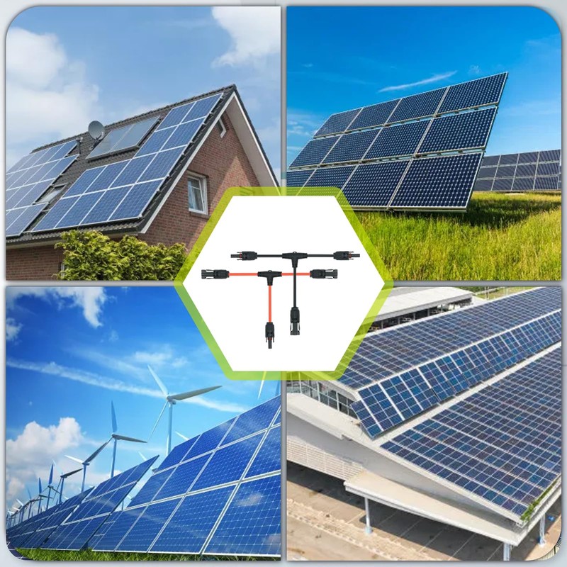 JXMXRPV 4 Pair Solar Connectors for 2 Solar Panels,Tool-Free Solar