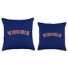 Virginia USA Patriotic Birthday School University Gift Throw Pillow