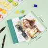 Lightwish Square Watercolor Journal,2 Pack Total 48 Sheets,100% Cotton,300gsm/140lb,Acid-Free,Cold Press