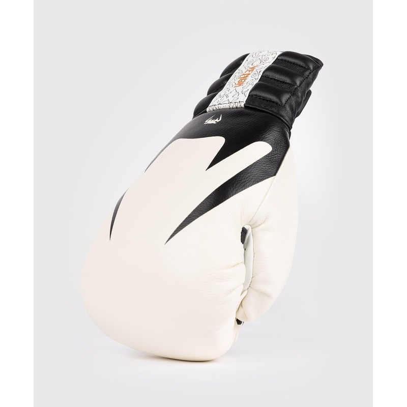 Venum Reverso Boxing Gloves - Snow White/Black - 14-Ounce