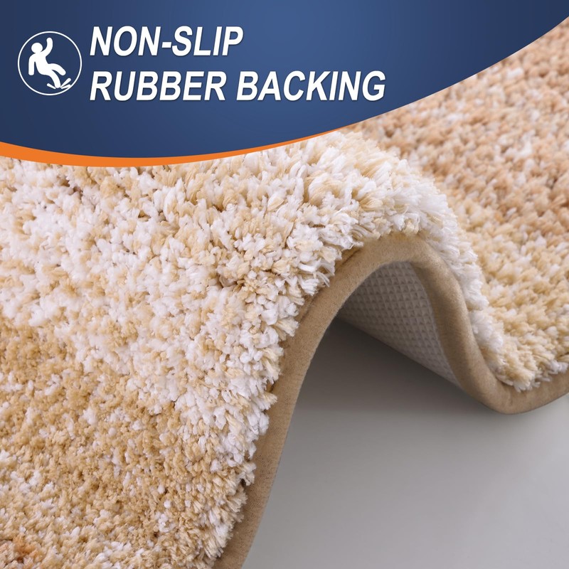 OLANLY Bathroom Runner Rugs 70x24, Extra Soft Absorbent Microfiber Bath