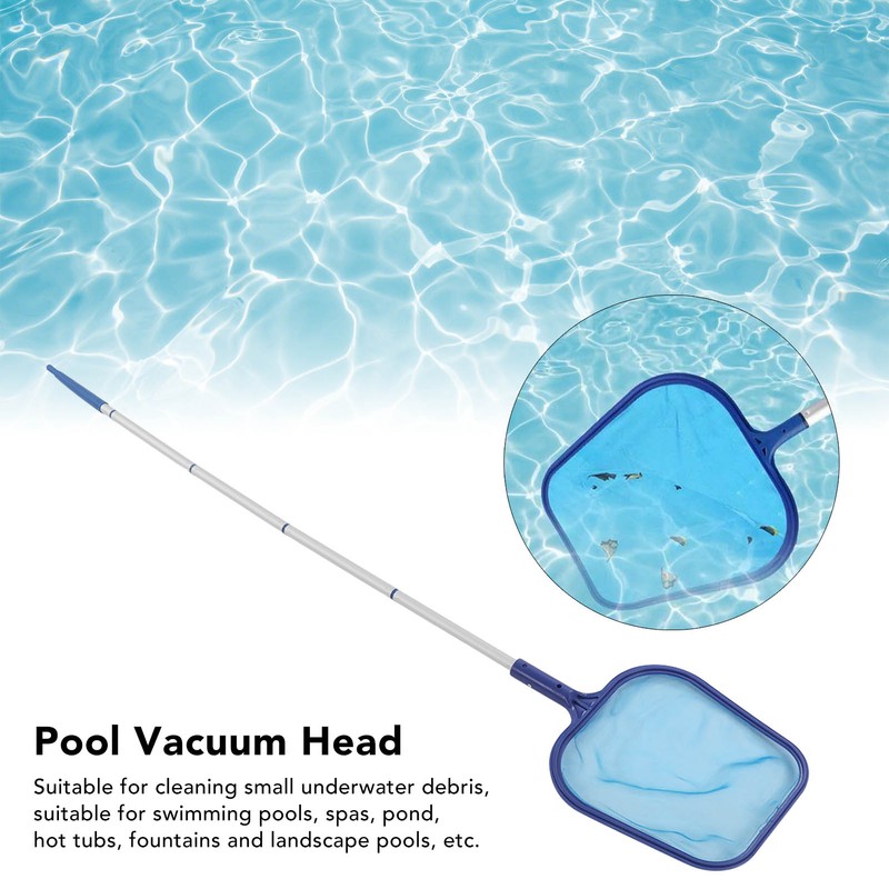 Pool Vacuum Head Skimmer Net Set Skimming Mesh with Removable
