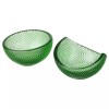 IKEA 2 x Ikea Omsesidig Decorative MINI Serving Bowls, Green/Glass