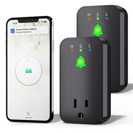 Power Failure Alarm WiFi, 2 Pack Smart Power Outage Alarm, App Notification