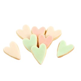 1 Dz. Mini Oblong Heart Cookies! Simple and Sweet to show someone how much you Care! Pastel Wedding, Bridal Shower Birthday Themed Party Favors!