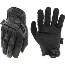 Mechanix Wear: M-Pact 0.5mm High-Dexterity Covert Tactical Work Gloves - Touch Capable, Impact Protection, Absorbs Vibration (Medium, All Black)