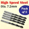CUTHARD 7.2 mm, Pack of 5, HSS Jobber Drill, Straight