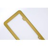 Creathome 2PCs Stainless Steel License Plate Frames with Gold Color