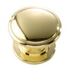 Hickory Hardware P3053-PB 1-1/4-Inch Williamsburg Cabinet Knob, Polished Brass
