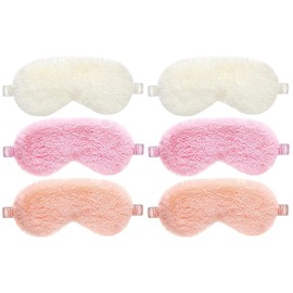 FOMIYES 6 Piezas Antifaz De Peluche Suministros Para Fiestas De Pijamas Para Niñas Cómoda Venda Para Los Ojos Máscaras Para Los Ojos Antifaz Para Dormir Algodón Viajar Respirable