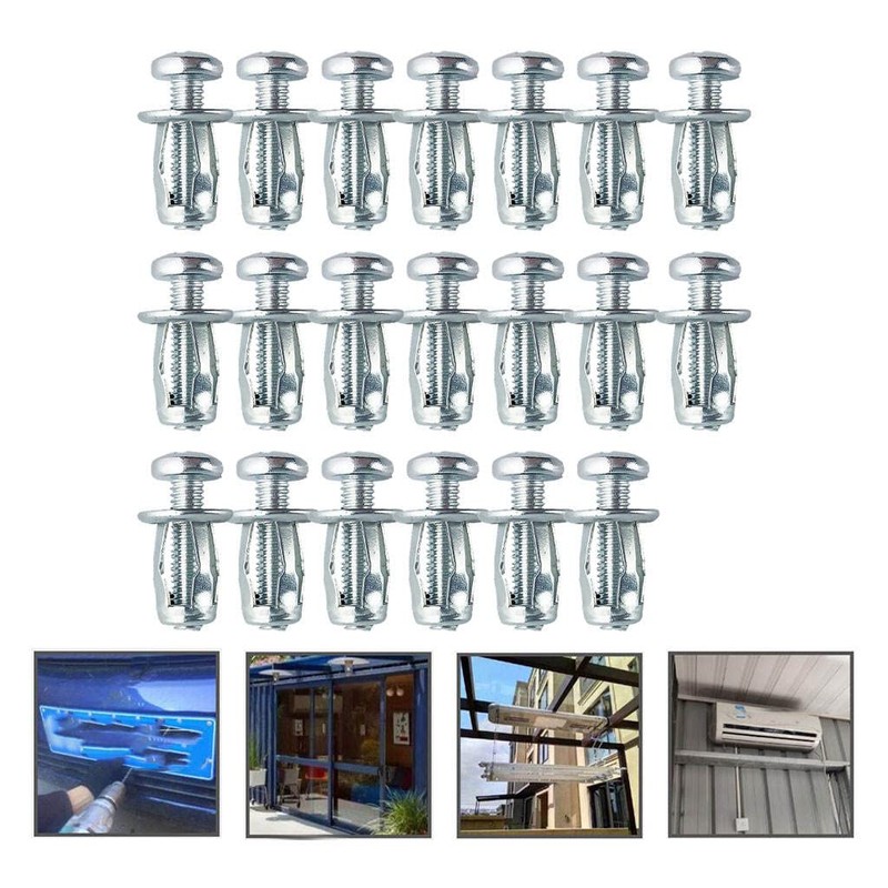 DYNWAVE 20x Jack Nuts Hollow M5 M6 Tool Nuts Tindabel