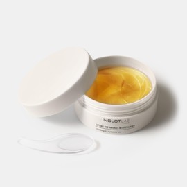 Inglot Lab Lifting Eye Patches With Collagen - Intensive Hydration | Wrinkle Smoothing | Collagen Infused Patches | Under Eye Skin Regeneration | 3.5 g | Transparent