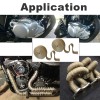 Unbranded Titanium 2" 10M Exhaust Header Heat Wrap Trap Motorcycle